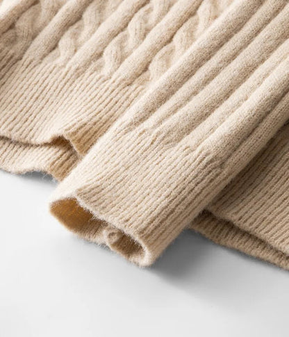 Livio Agresti Premium Half-Zip Alpaca Sweater