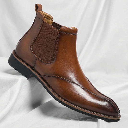 Calvin Leather Chelsea Boots
