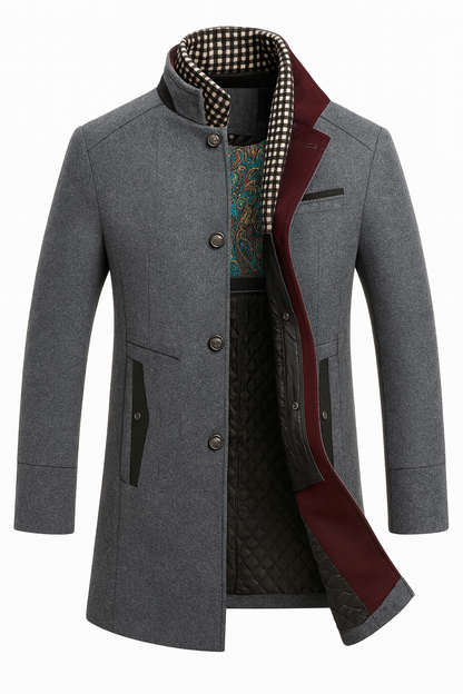 Jason | Wool Overcoat For Men