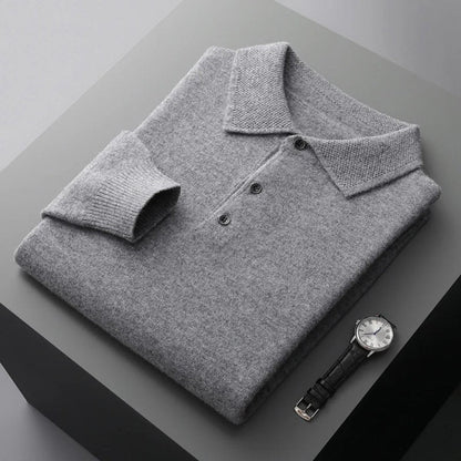 Daniel | Premium Cashmere Polo Knit Sweater
