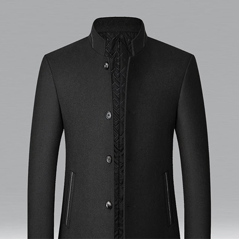 Richard | Elegant Stand-Collar Trench Coat