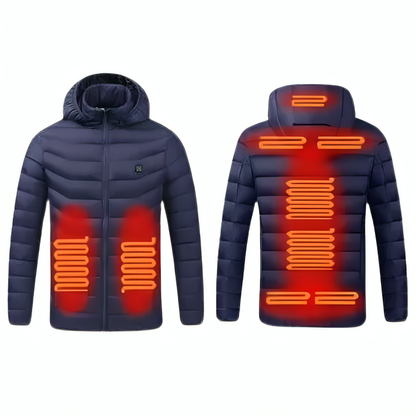 Heated Jacket Waterproof & USB Powered for Men & Women - 9 Heat Zones