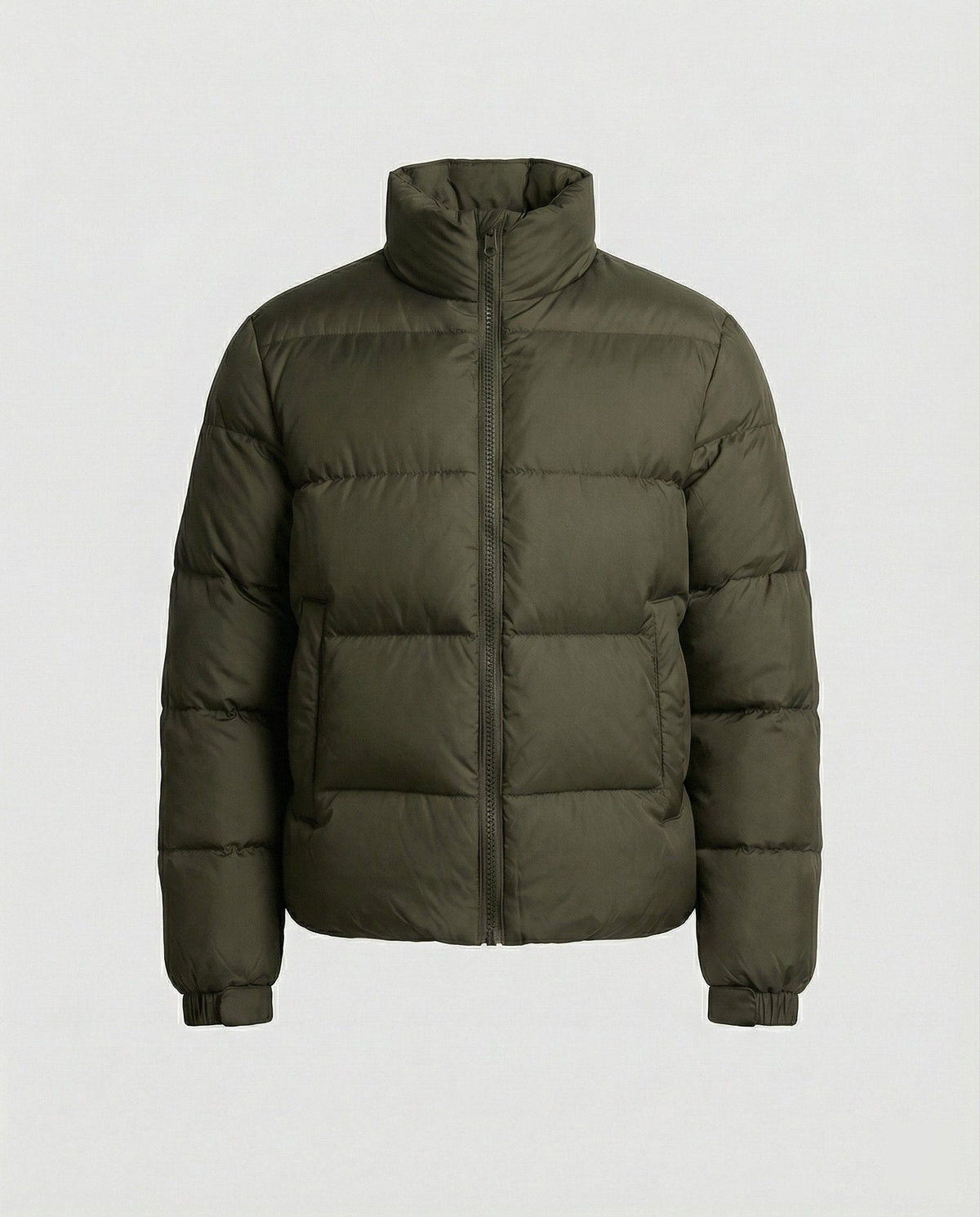 Alexander | Modern Puffer Jacket with Adjustable Hood and High Collar