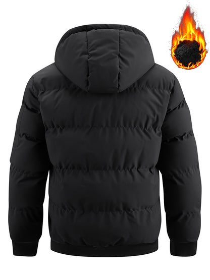 Lukas | Winter Hooded Puffer Jacket with Soft Padding