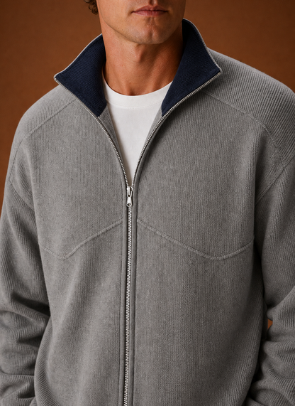 Men's Full Zip Knit Cardigan Jacket