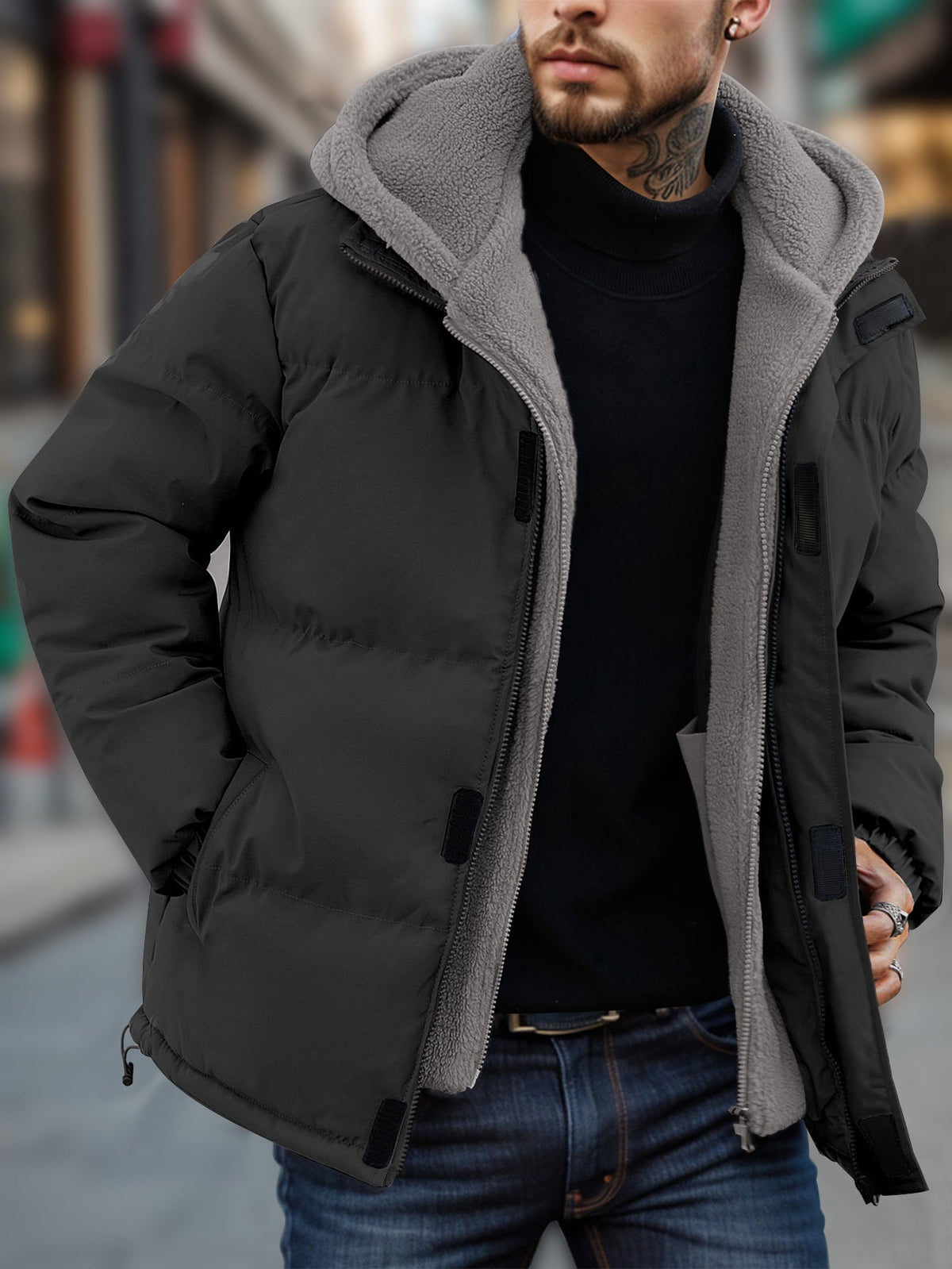 Men's Thick Windproof Down Jacket