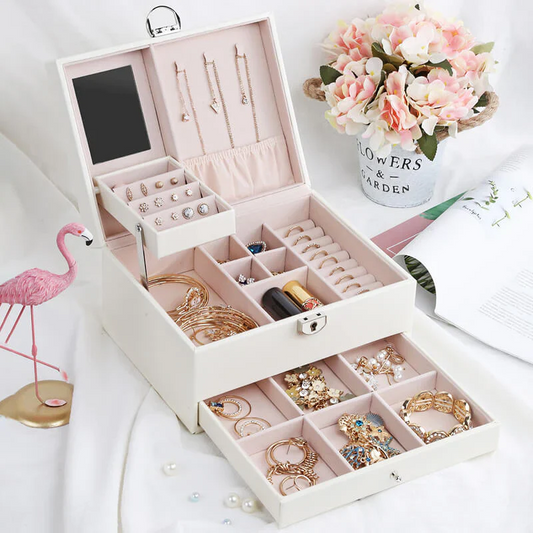 Jewelry Case — Modern Chic Multi-Compartment