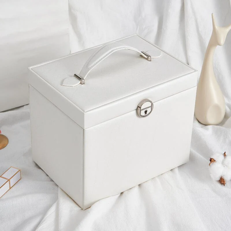 Jewelry Box Large — Multi-Compartment Velvet Organizer