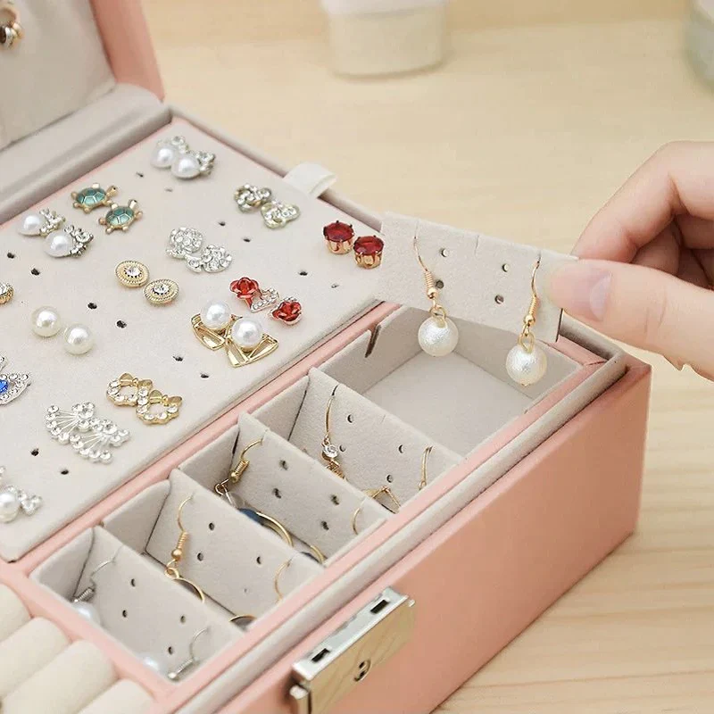 Jewelry Box Modern — Velvet Interior Organizer