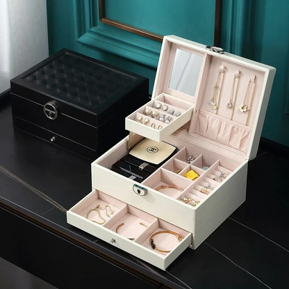Jewelry Case — Modern Chic Multi-Compartment