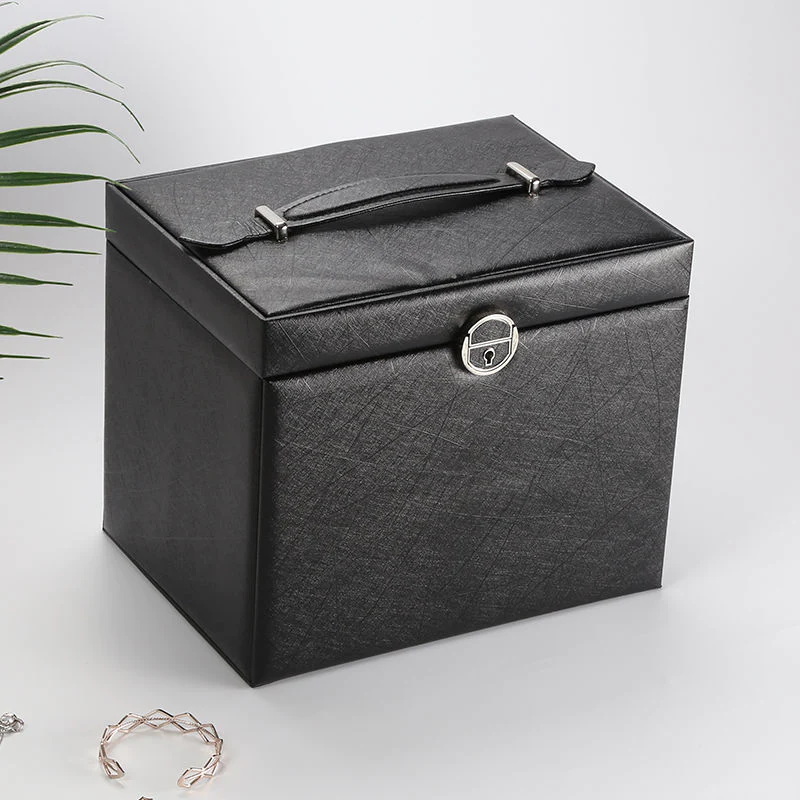 Jewelry Box Large — Multi-Compartment Velvet Organizer