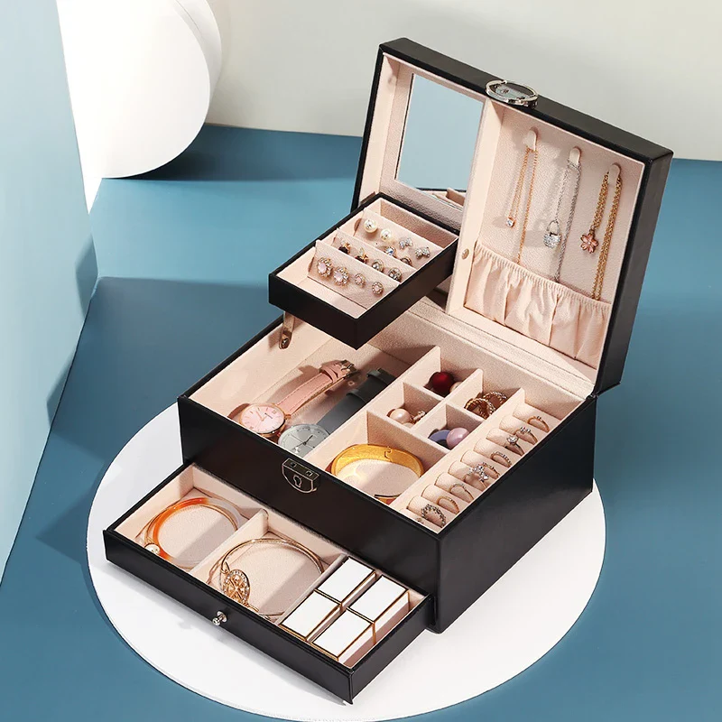 Jewelry Case — Modern Chic Multi-Compartment