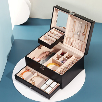Jewelry Case — Modern Chic Multi-Compartment