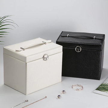 Jewelry Box Large — Multi-Compartment Velvet Organizer