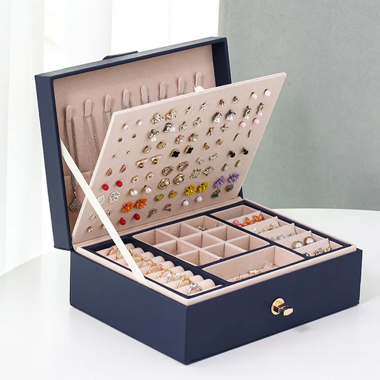 Jewelry Box — Versatile with 2 Removable Organizers