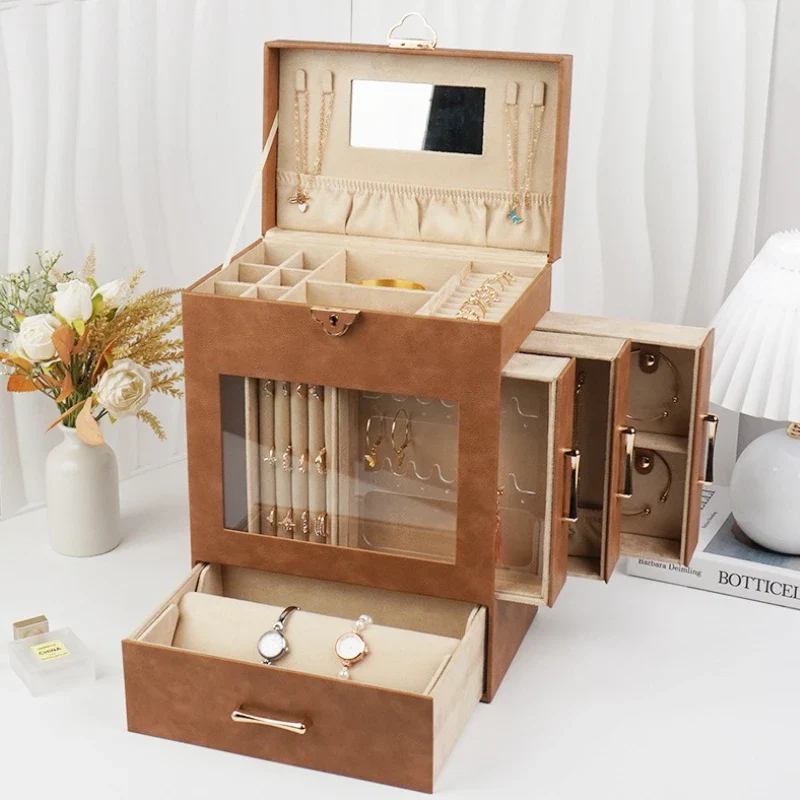 Jewelry Tower 5-Tier — Side-Wing Necklace Storage