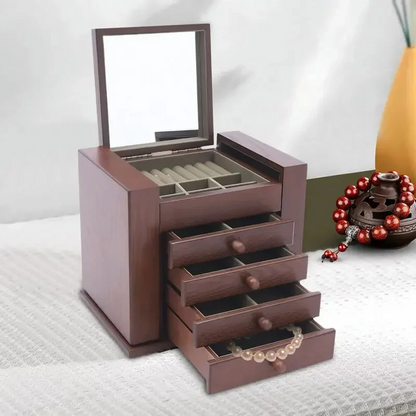 Jewelry Chest — Grand Rustic Vintage Wood