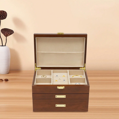 Jewelry Chest — Multi-Drawer Wooden Organizer