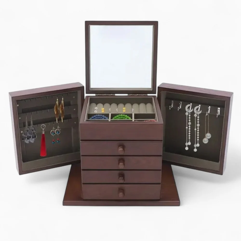 Jewelry Chest — Grand Rustic Vintage Wood