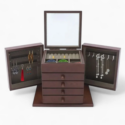 Jewelry Chest — Grand Rustic Vintage Wood