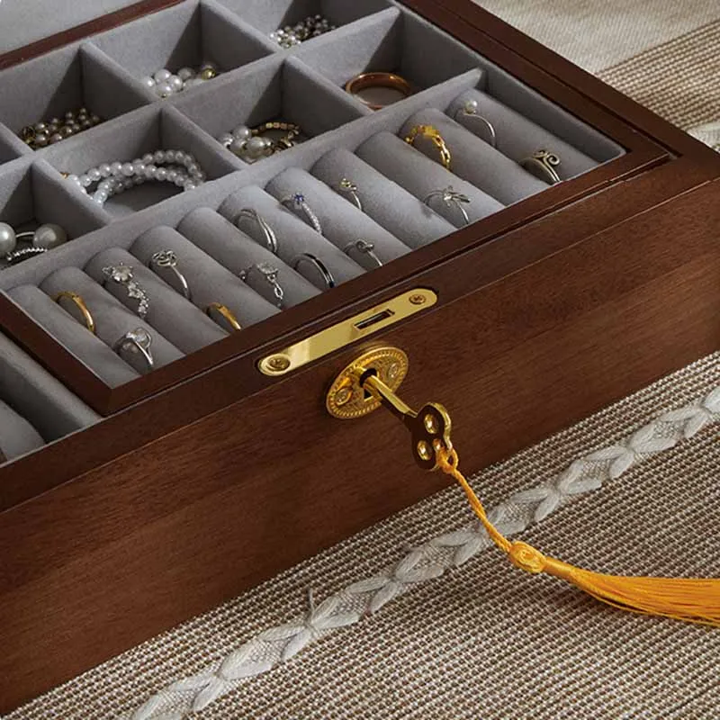 Jewelry Chest — Vintage Solid Wood Classic