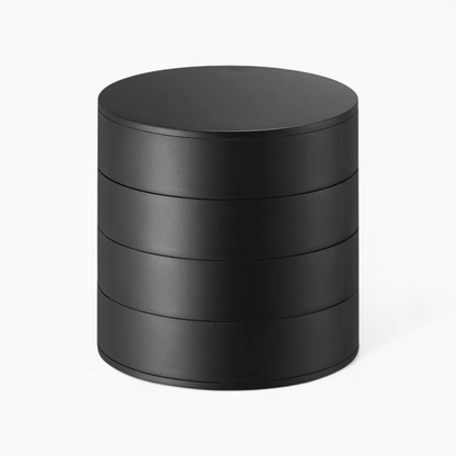 Jewelry Box — Round Velvet-Lined