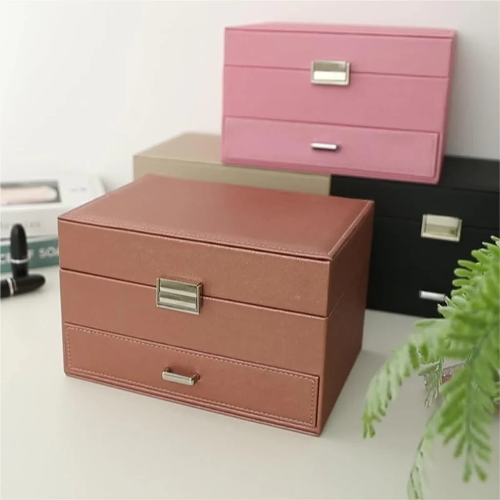 Jewelry Organizer — Multi-Compartment Vegan Leather