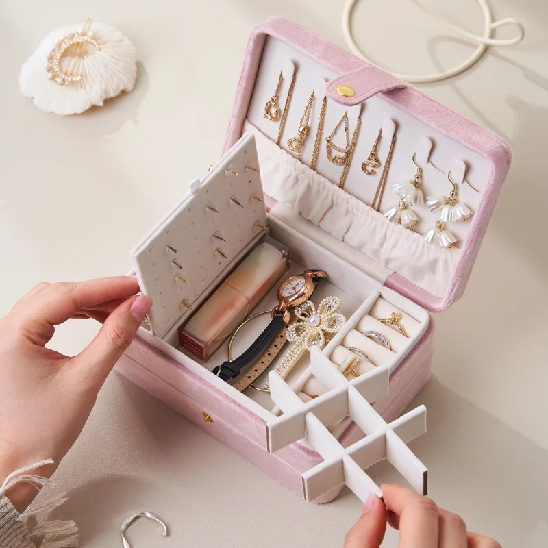 Travel Jewelry Case — Compact Velvet