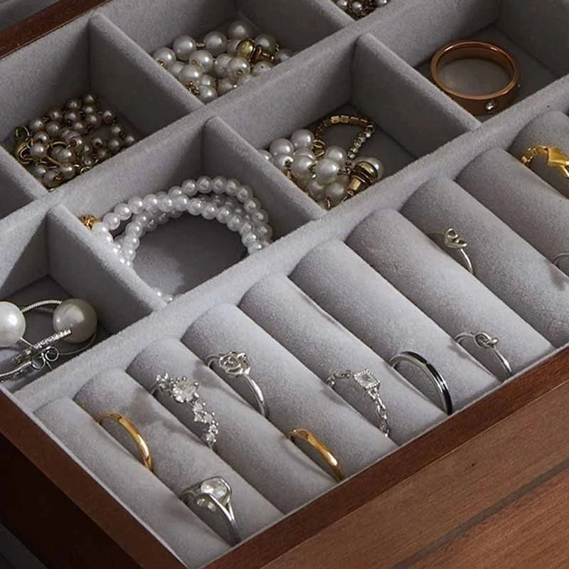 Jewelry Chest — Vintage Solid Wood Classic