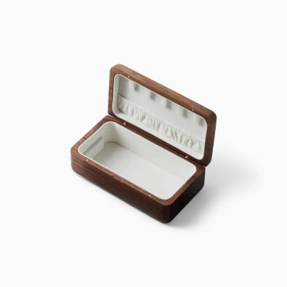 Jewelry Box — Compact Wooden Natural Finish