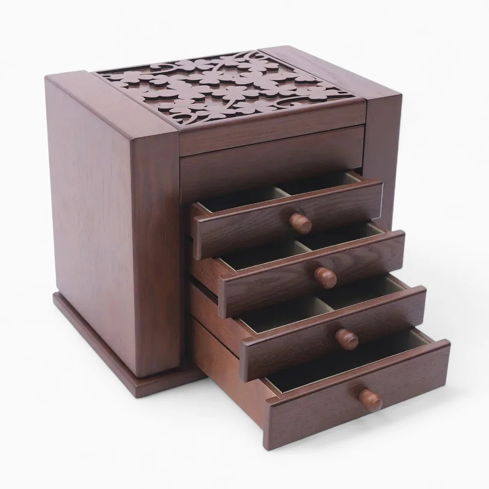 Jewelry Chest — Grand Rustic Vintage Wood