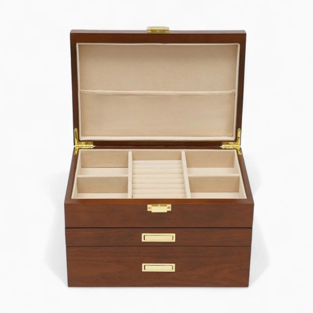 Jewelry Chest — Multi-Drawer Wooden Organizer