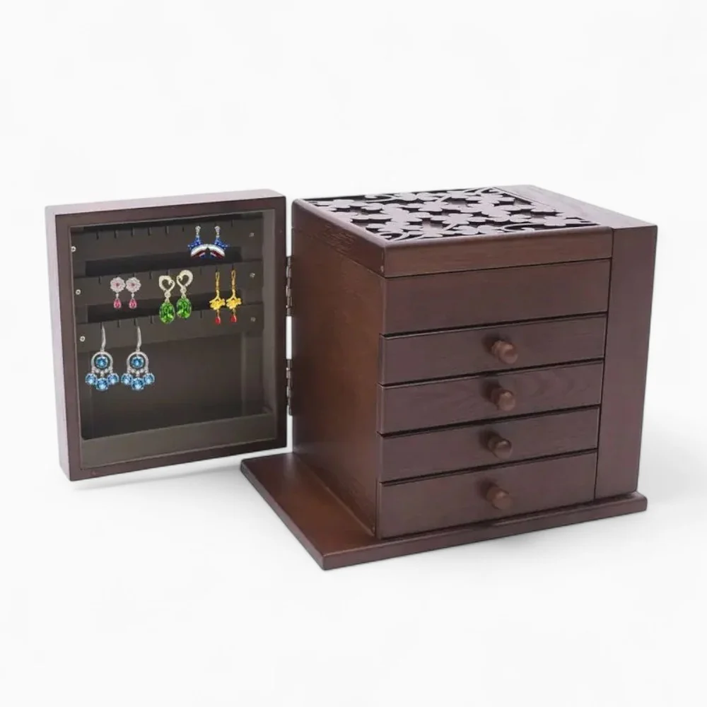 Jewelry Chest — Grand Rustic Vintage Wood