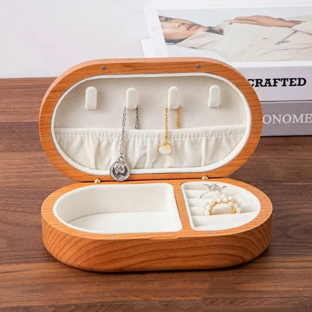 Jewelry Box — Portable Wooden Travel Organizer