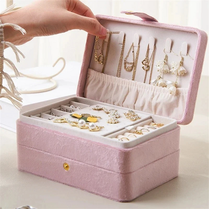 Travel Jewelry Case — Compact Velvet