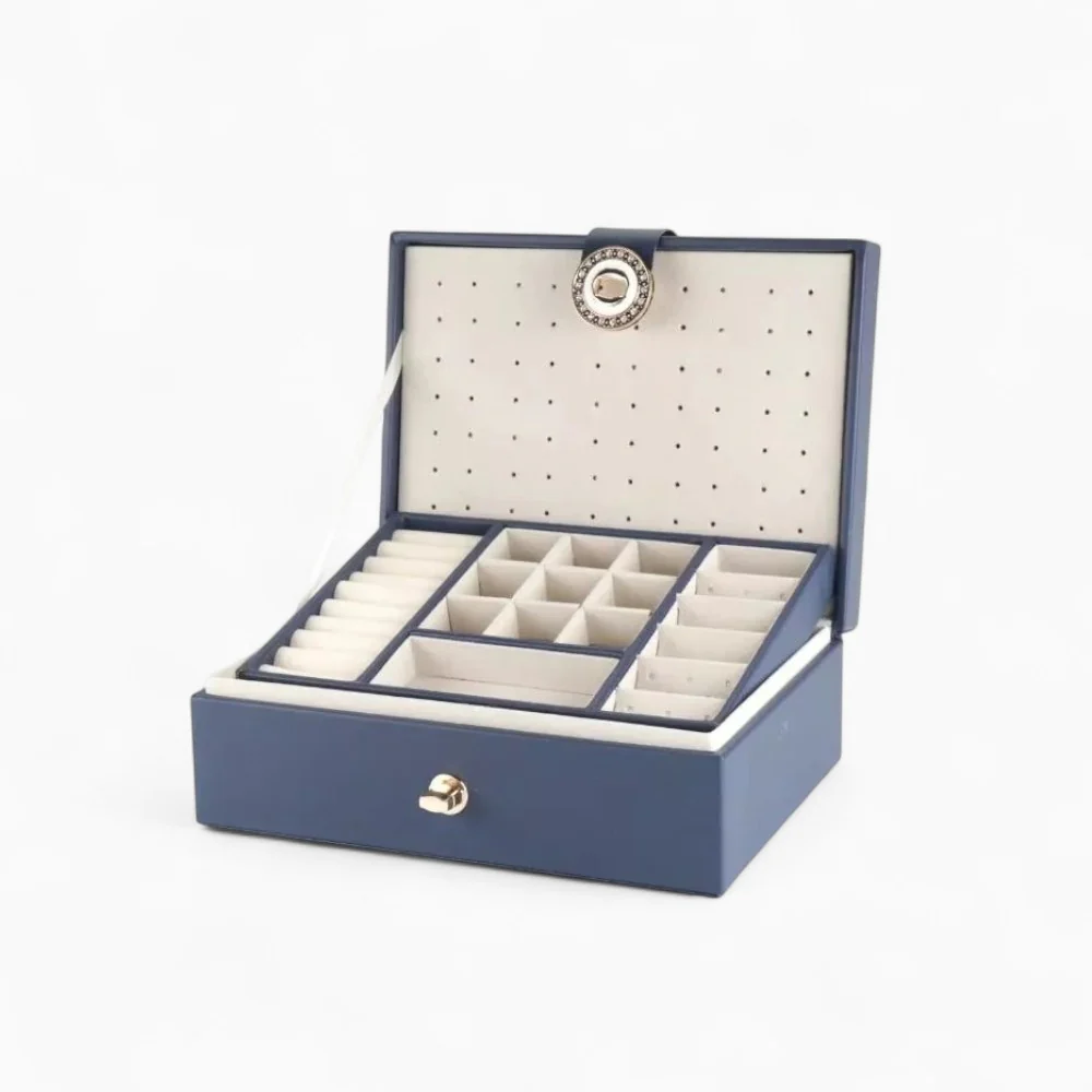 Jewelry Box — Versatile with 2 Removable Organizers