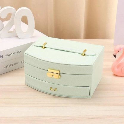 Travel Jewelry Case with Mirror — Secure Organizer