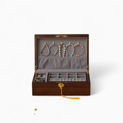 Jewelry Chest — Vintage Solid Wood Classic