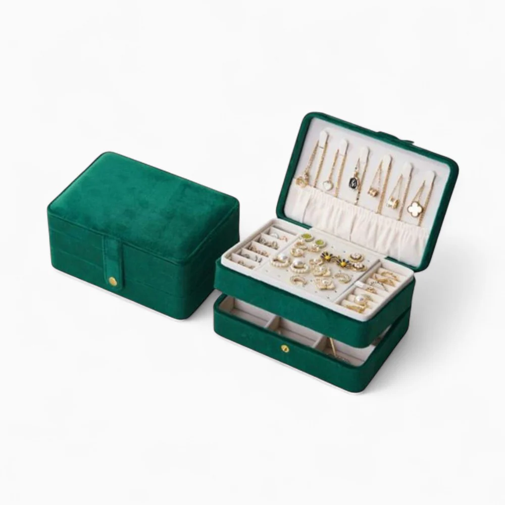 Travel Jewelry Case — Compact Velvet