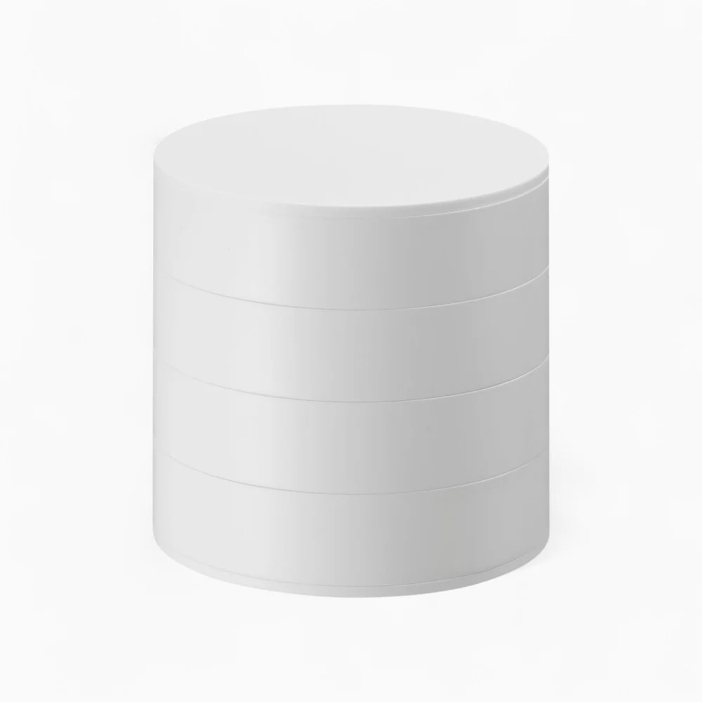 Jewelry Box — Round Velvet-Lined