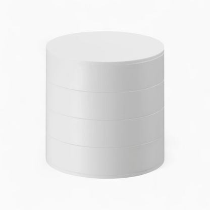 Jewelry Box — Round Velvet-Lined