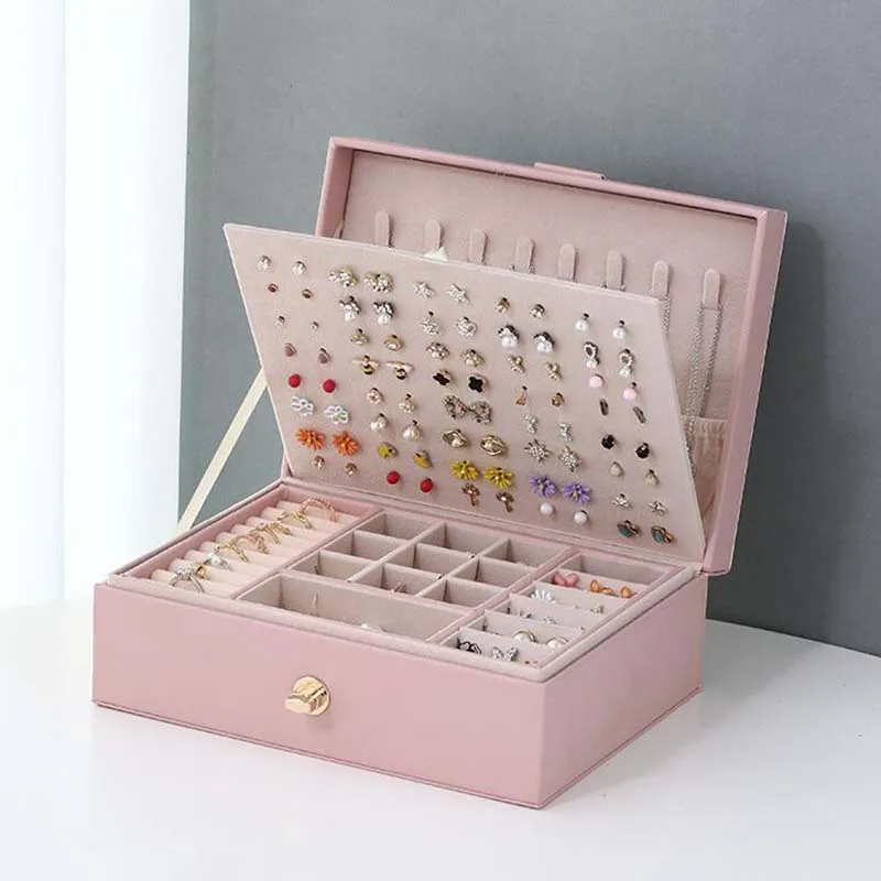 Jewelry Box — Versatile with 2 Removable Organizers