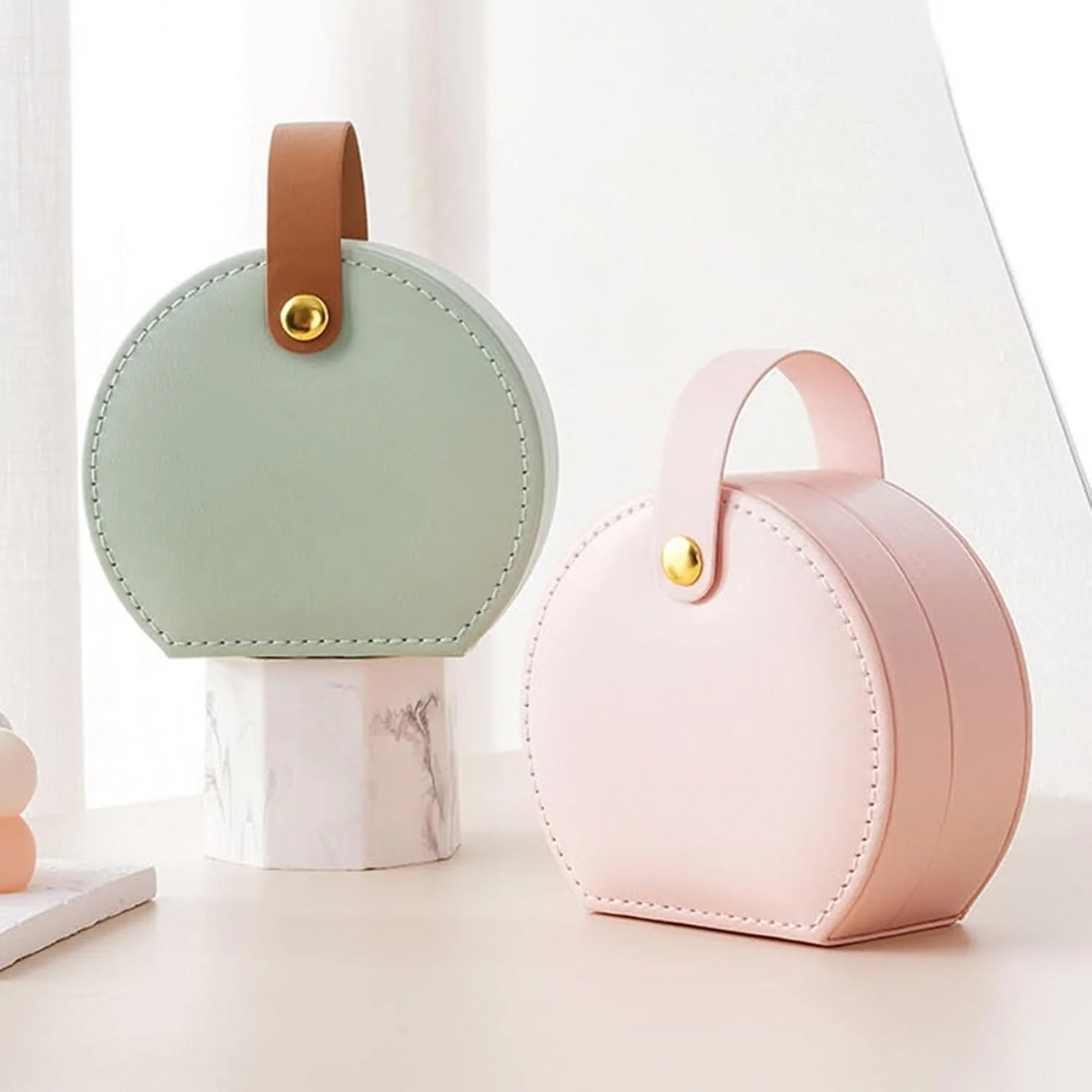 Jewelry Travel Pouch — Soft Leather Carry-On