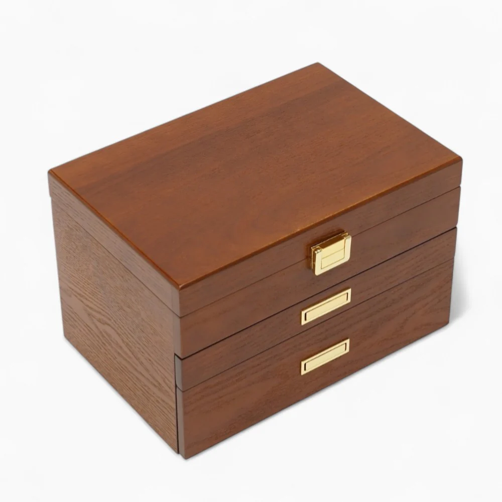 Jewelry Chest — Multi-Drawer Wooden Organizer