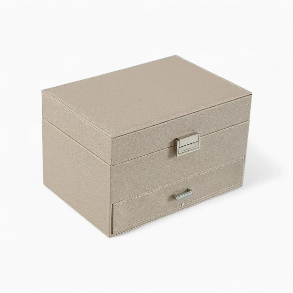 Jewelry Organizer — Multi-Compartment Vegan Leather