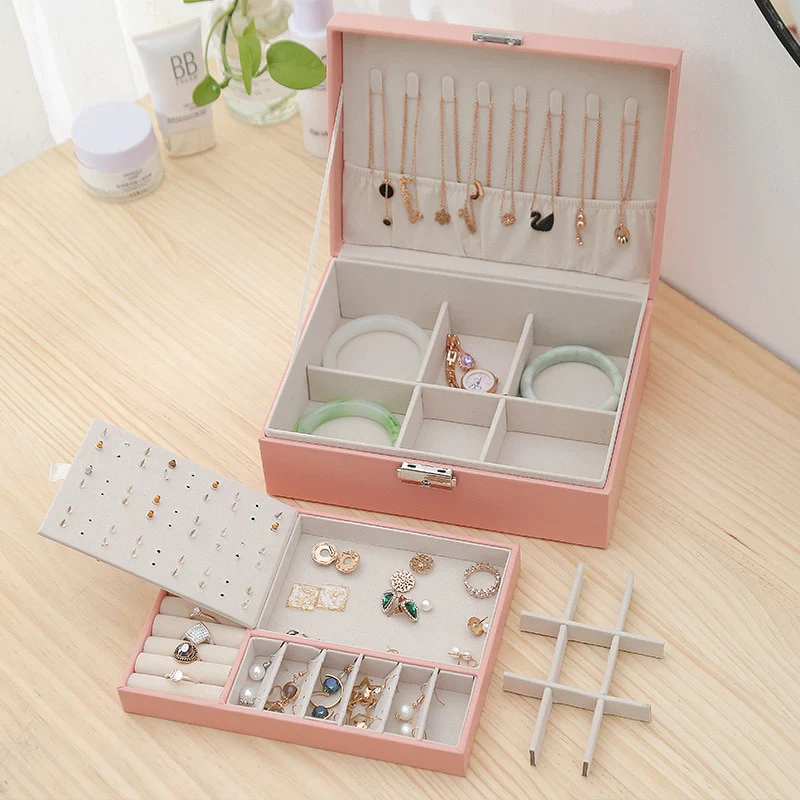Jewelry Box Modern — Velvet Interior Organizer