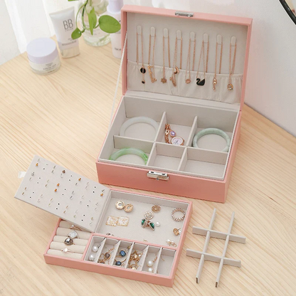 Jewelry Box Modern — Velvet Interior Organizer