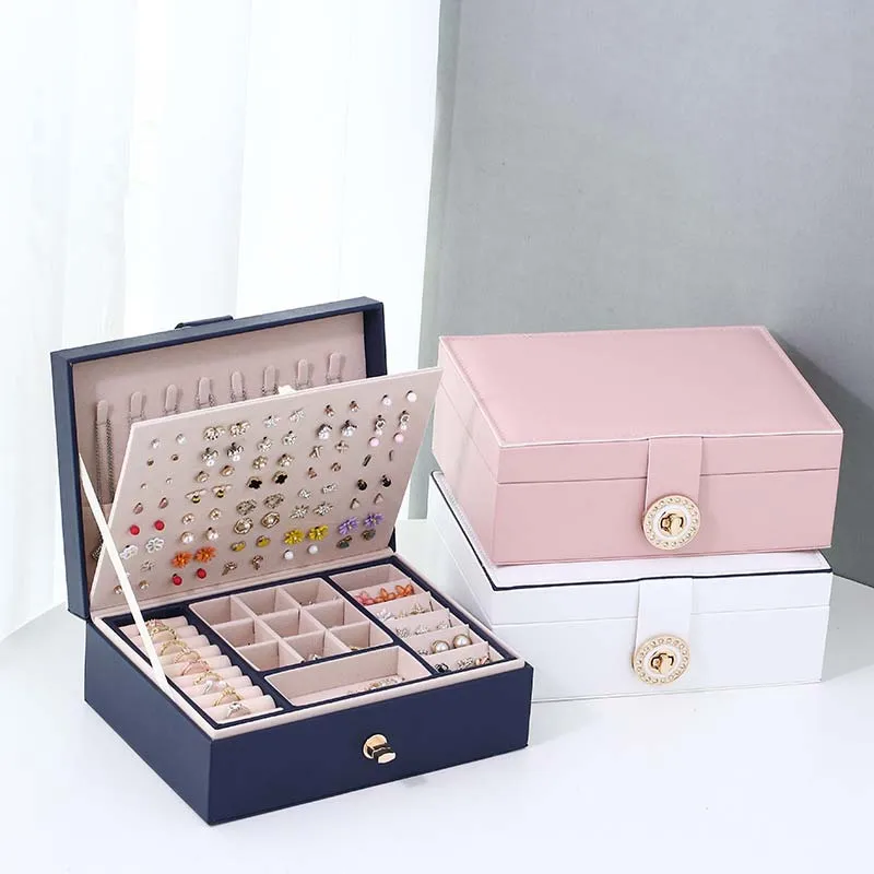 Jewelry Box — Versatile with 2 Removable Organizers