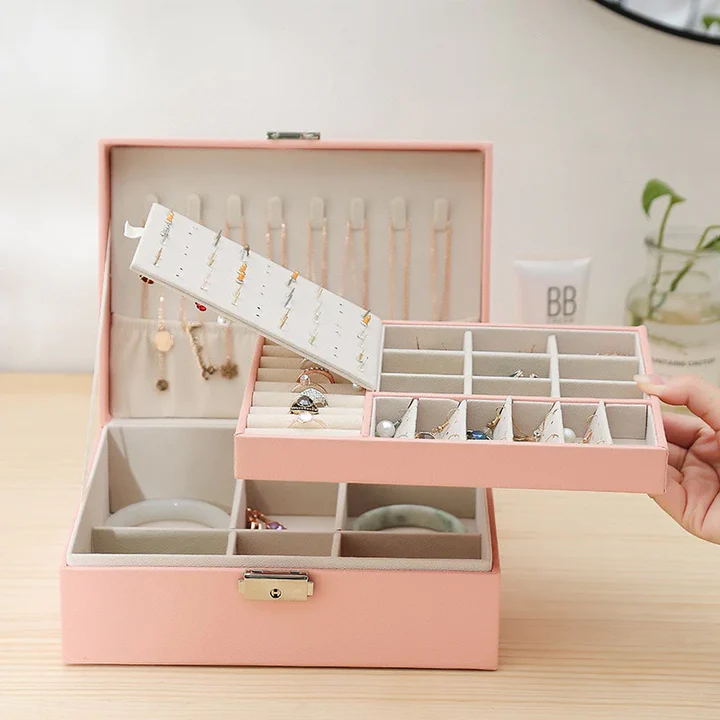 Jewelry Box Modern — Velvet Interior Organizer