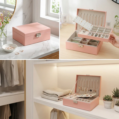 Jewelry Box Modern — Velvet Interior Organizer